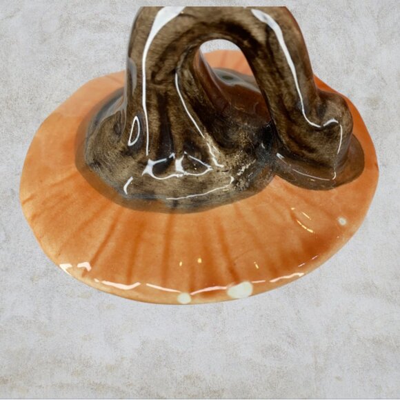 PUMPKIN TEAPOT/MUG SET -- 5 Piece, Ceramic, Autumn, Thanksgiving, Vintage - Picture 9 of 11